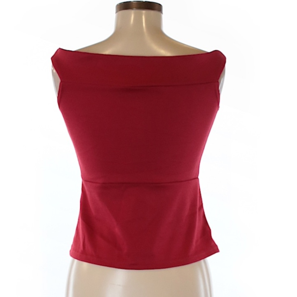 Rock steady pinup romantic boatneck semi crop top stretchy dark light academia - Picture 2 of 2